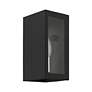 3_1 Light Textured Black with Brushed Nickel Candles Outdoor ADA Small Sconce more views