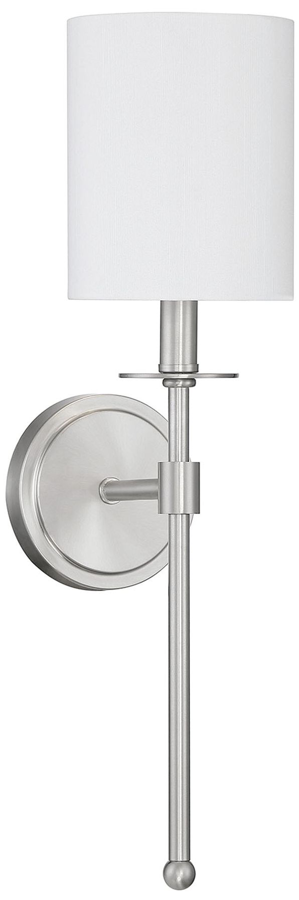 1-Light Wall Sconce in Brushed Nickel