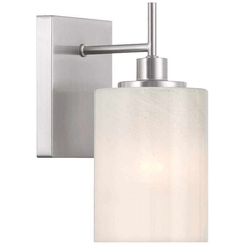 Image 1 1-Light Wall Sconce in Brushed Nickel