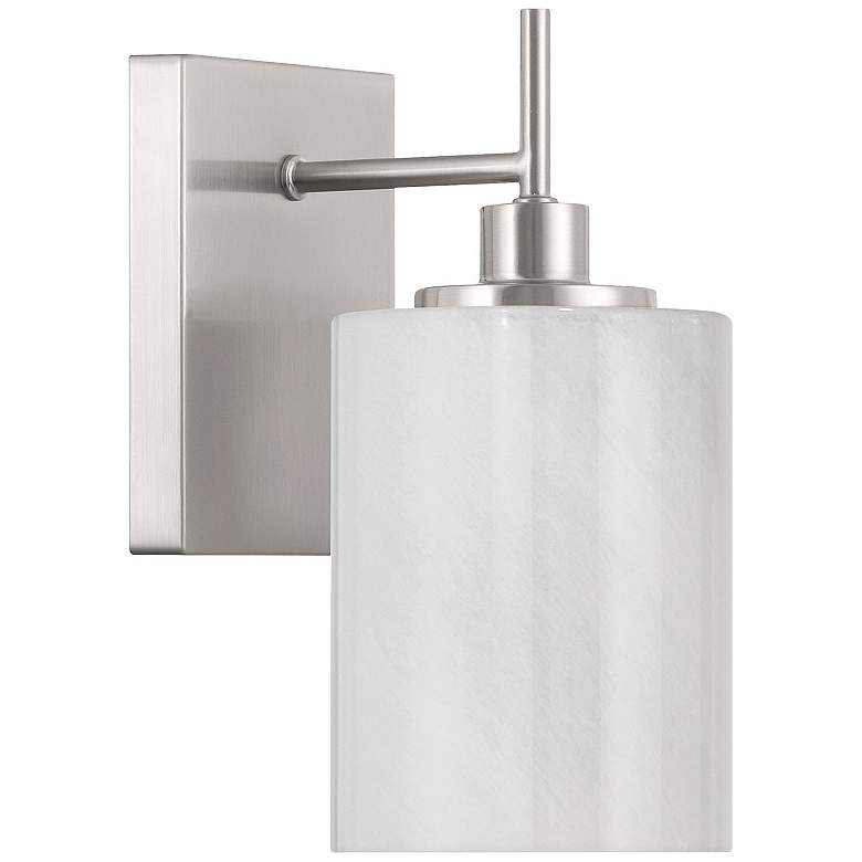 Image 2 1-Light Wall Sconce in Brushed Nickel more views