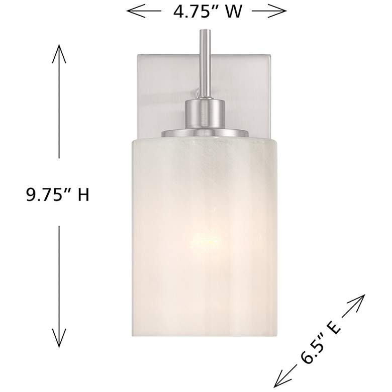 Image 6 1-Light Wall Sconce in Brushed Nickel more views