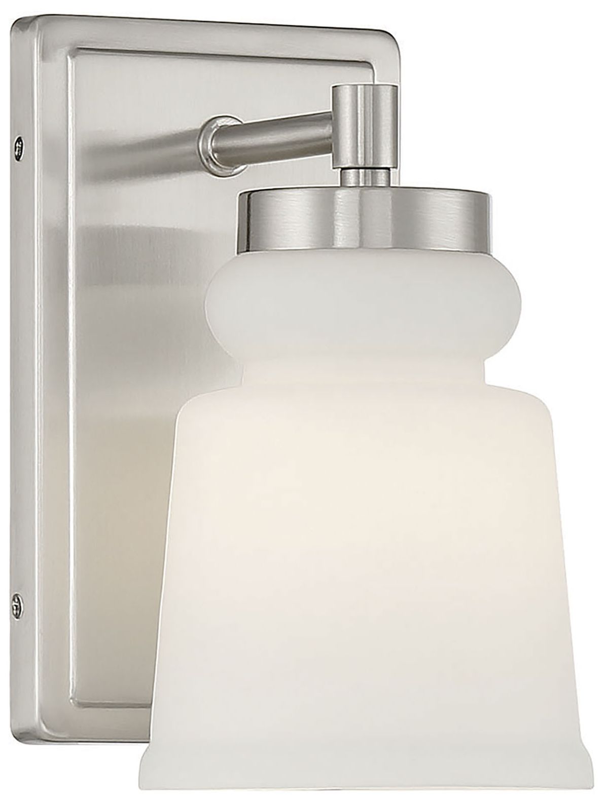 Thumbnail1 of 1-Light Wall Sconce in Brushed Nickel