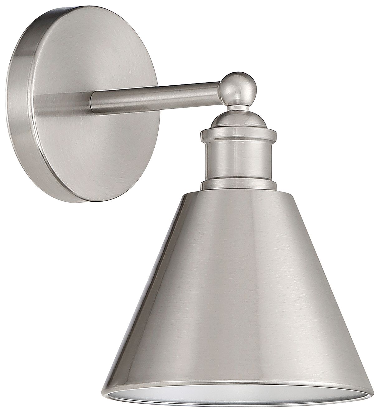 Image 3 1-Light Wall Sconce in Brushed Nickel more views