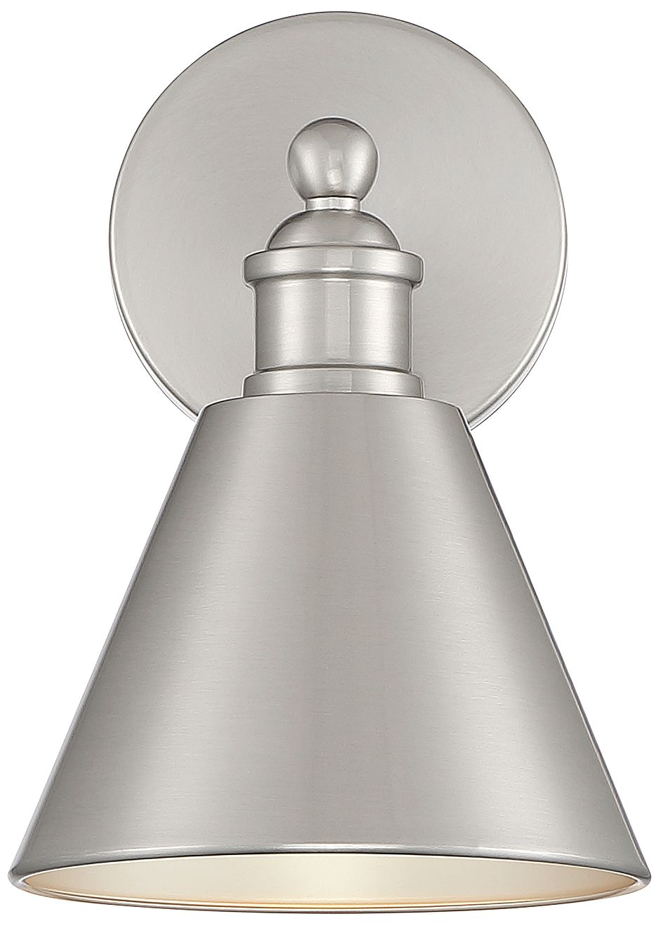 Image 4 1-Light Wall Sconce in Brushed Nickel more views