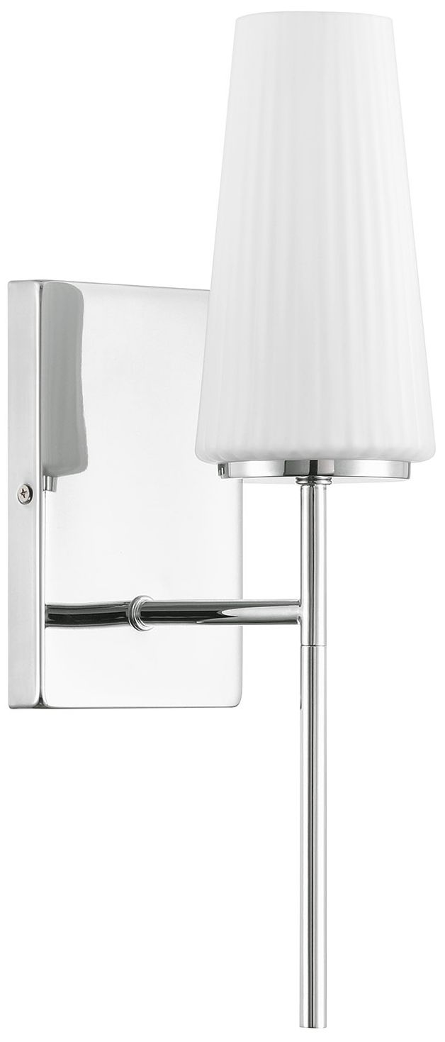 Image 2 1-Light Wall Sconce in Chrome more views