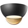 4_1-Light Wall Sconce in Matte Black and Natural Brass more views
