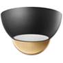 5_1-Light Wall Sconce in Matte Black and Natural Brass more views