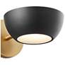 6_1-Light Wall Sconce in Matte Black and Natural Brass more views