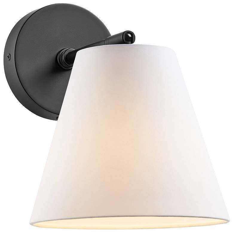 Image 1 1-Light Wall Sconce in Matte Black (Set of 2)