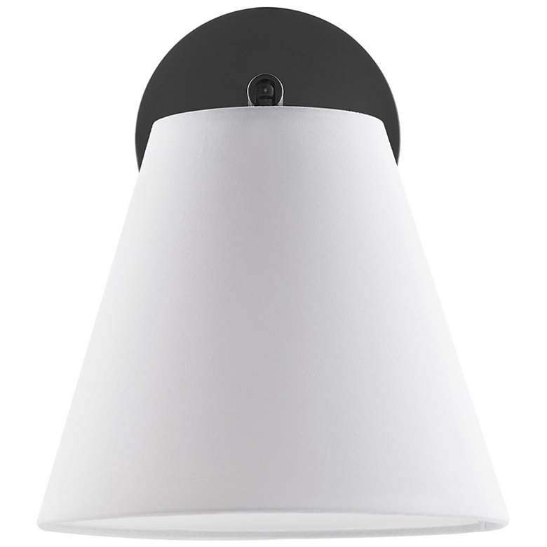 Image 4 1-Light Wall Sconce in Matte Black (Set of 2) more views