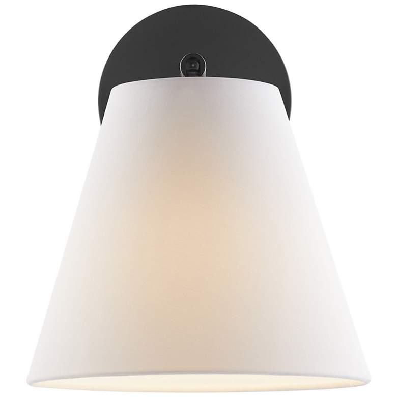 Image 5 1-Light Wall Sconce in Matte Black (Set of 2) more views