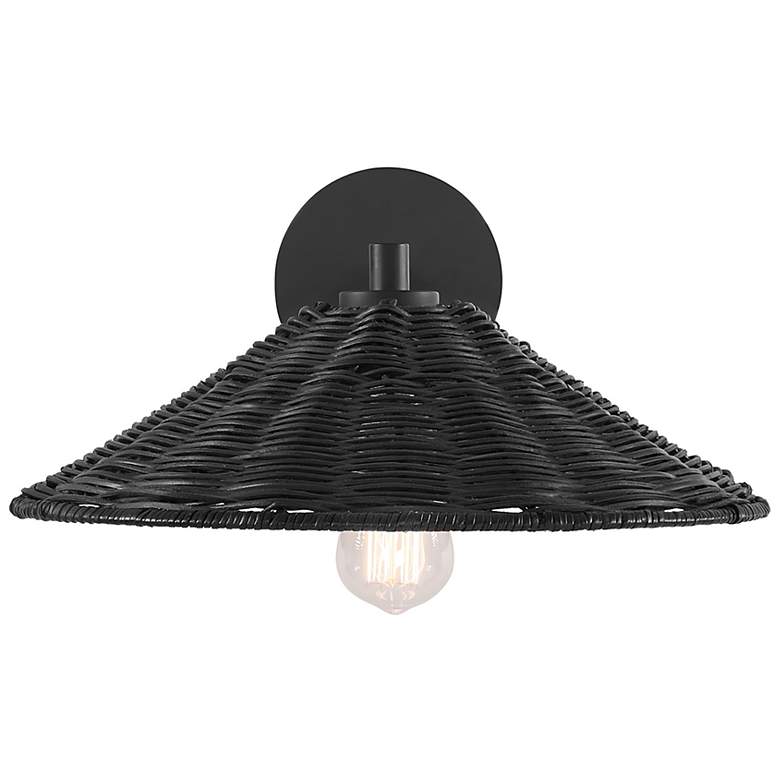 Image 3 1-Light Wall Sconce in Matte Black more views