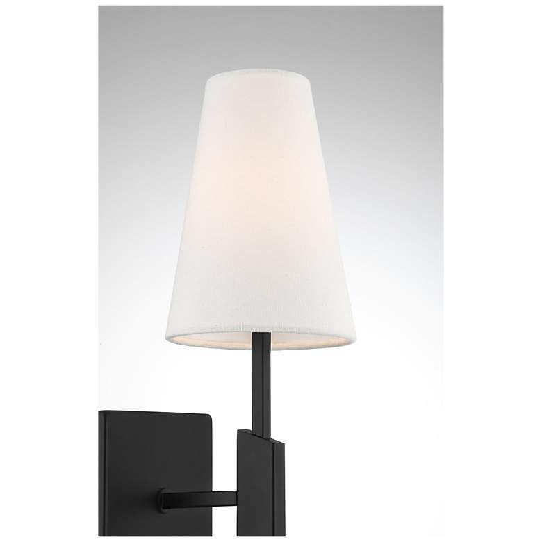 Image 6 1-Light Wall Sconce in Matte Black more views