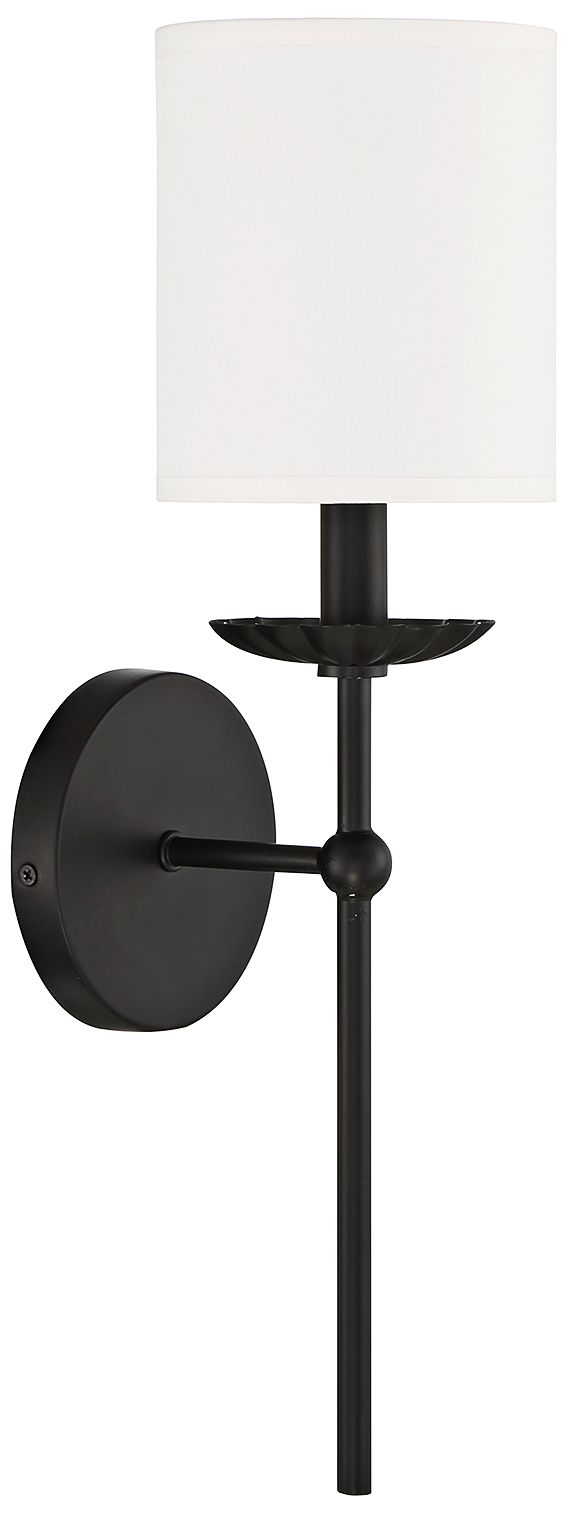 Image 3 1-Light Wall Sconce in Matte Black more views