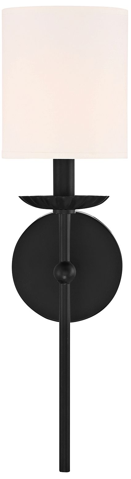 Image 4 1-Light Wall Sconce in Matte Black more views