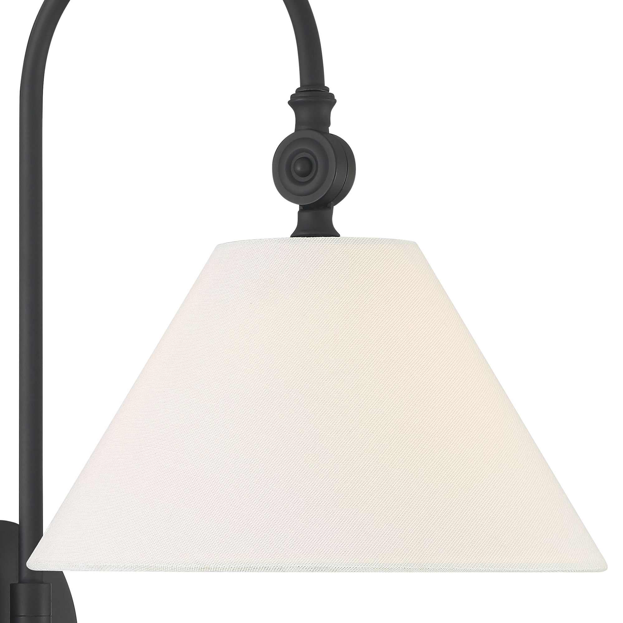 Image 2 1-Light Wall Sconce in Matte Black more views