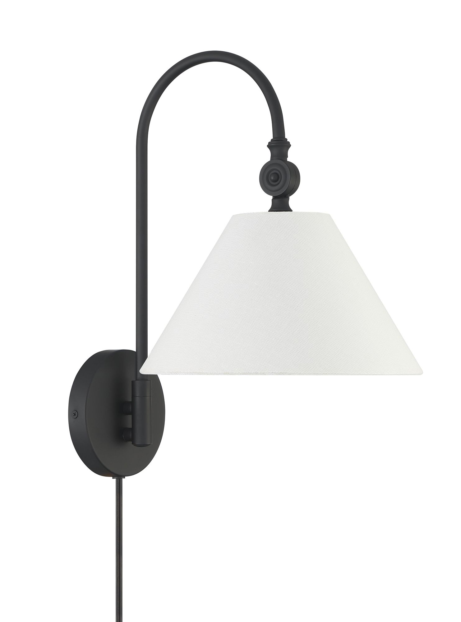 Image 3 1-Light Wall Sconce in Matte Black more views