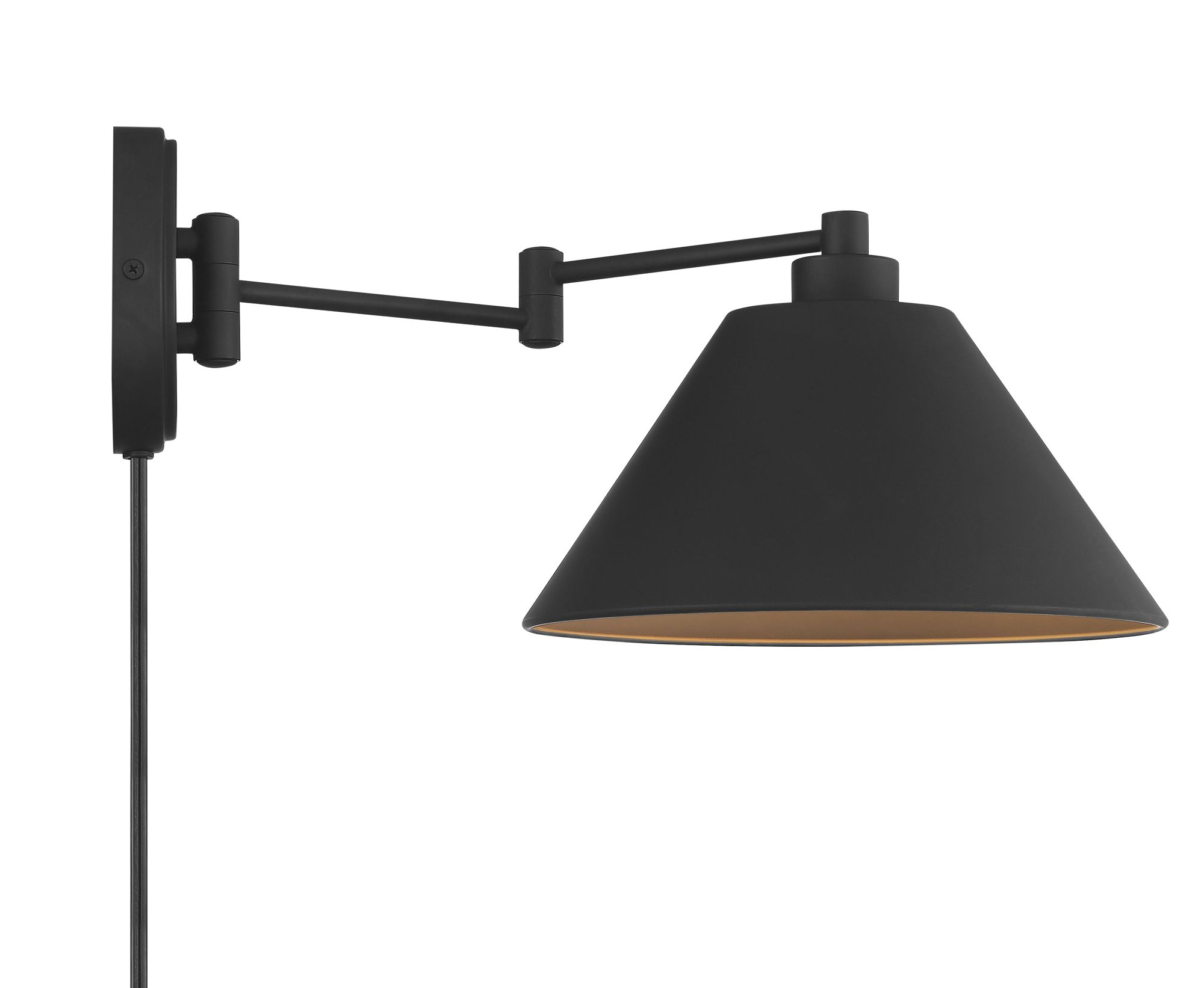 1-Light Wall Sconce in Matte Black