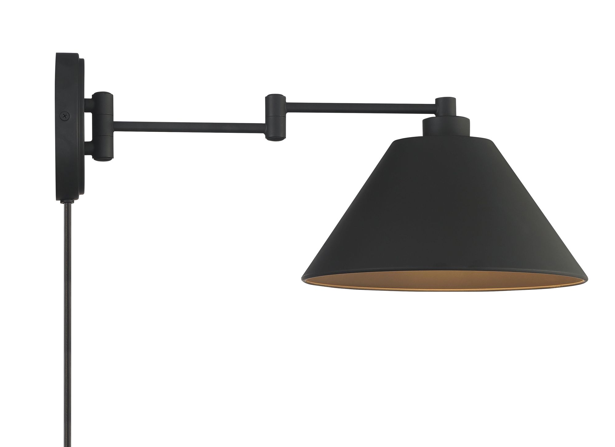 1-Light Wall Sconce in Matte Black