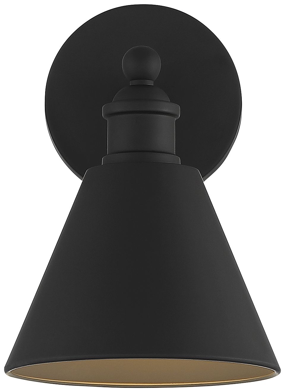Image 4 1-Light Wall Sconce in Matte Black more views