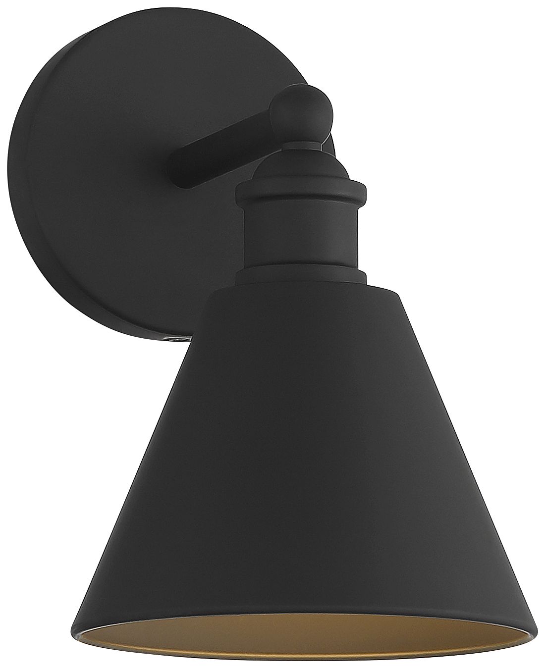 Image 5 1-Light Wall Sconce in Matte Black more views