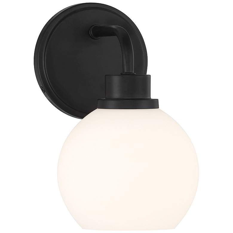 Image 4 1-Light Wall Sconce in Matte Black more views