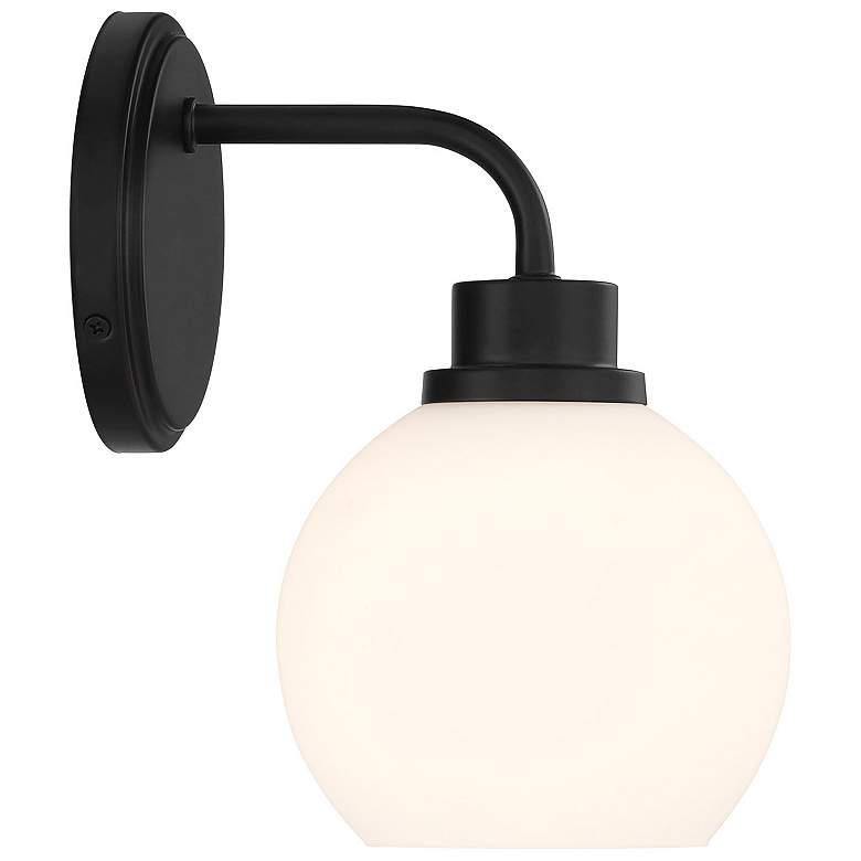 Image 5 1-Light Wall Sconce in Matte Black more views