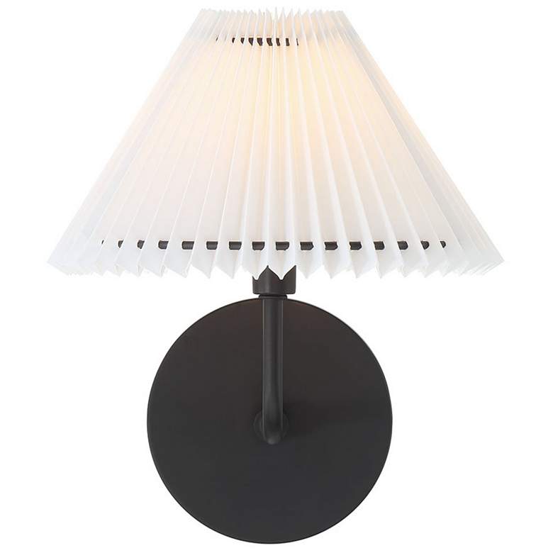 Image 3 1-Light Wall Sconce in Matte Black more views