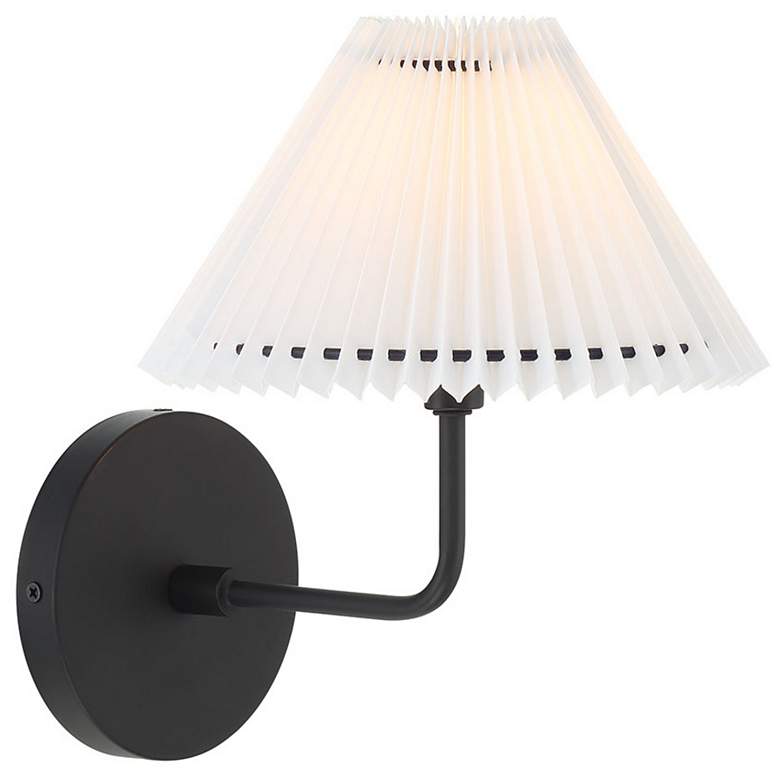 Image 4 1-Light Wall Sconce in Matte Black more views