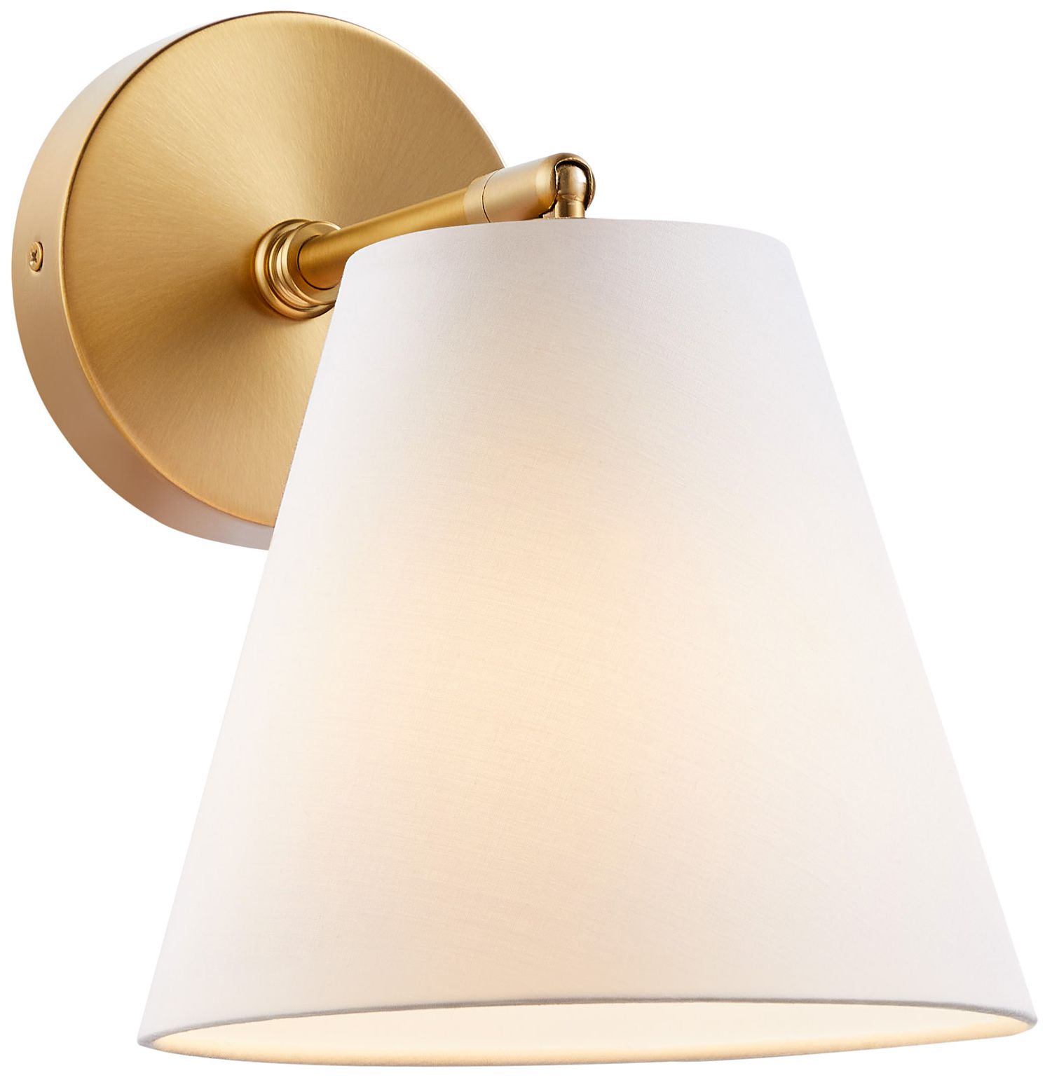 Image 2 1-Light Wall Sconce in Natural Brass (Set of 2)