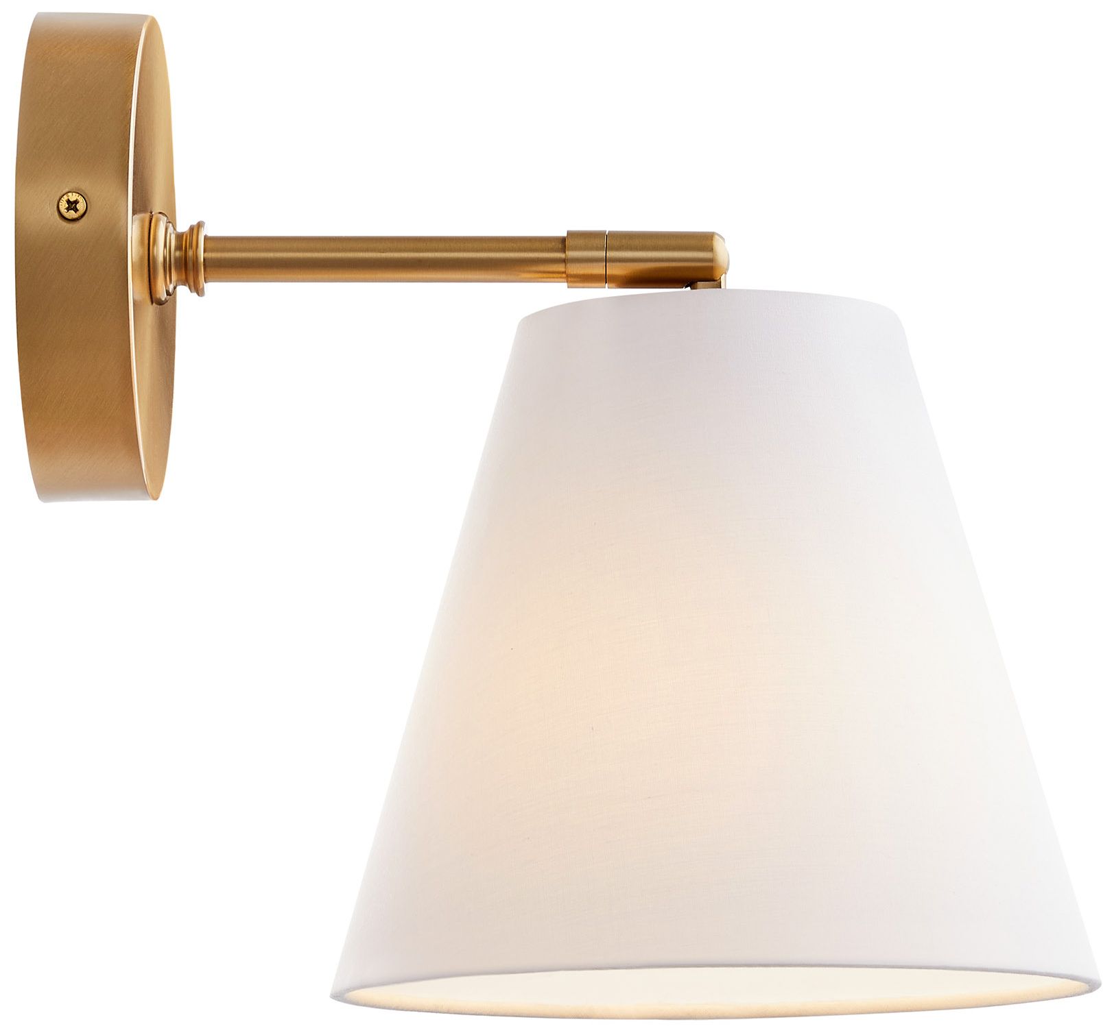 Image 4 1-Light Wall Sconce in Natural Brass (Set of 2) more views