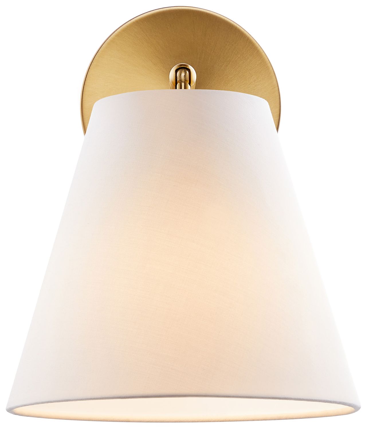 Image 6 1-Light Wall Sconce in Natural Brass (Set of 2) more views