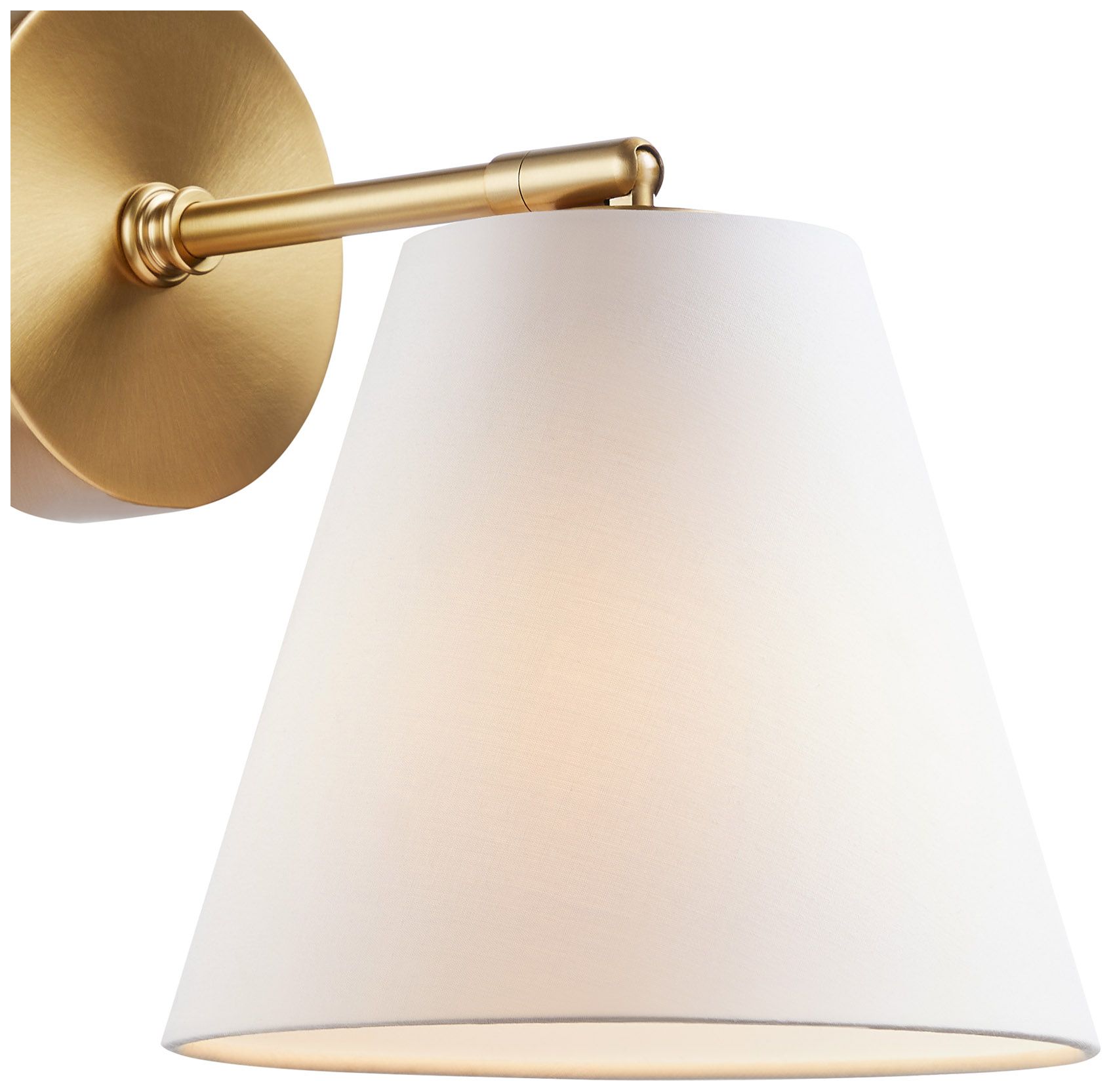 Image 7 1-Light Wall Sconce in Natural Brass (Set of 2) more views