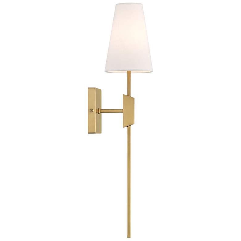 Image 5 1-Light Wall Sconce in Natural Brass more views