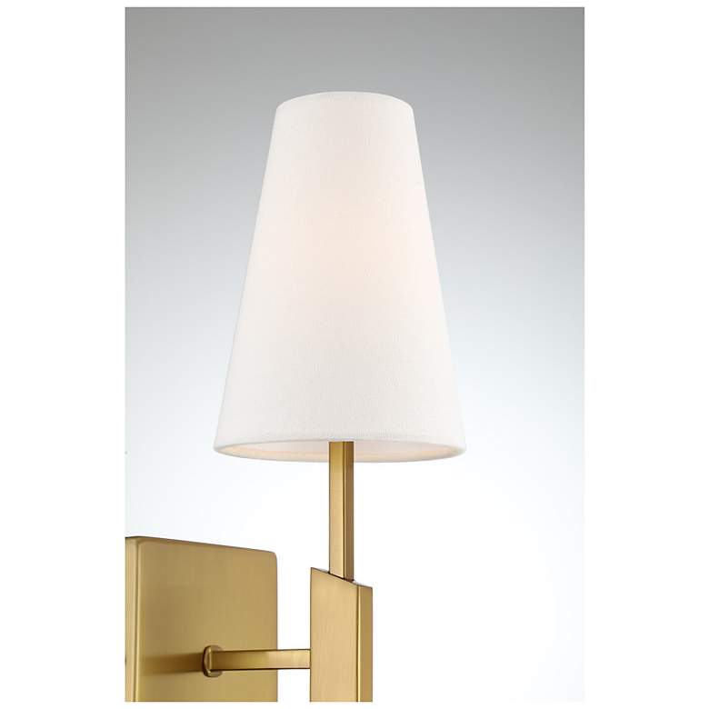Image 6 1-Light Wall Sconce in Natural Brass more views