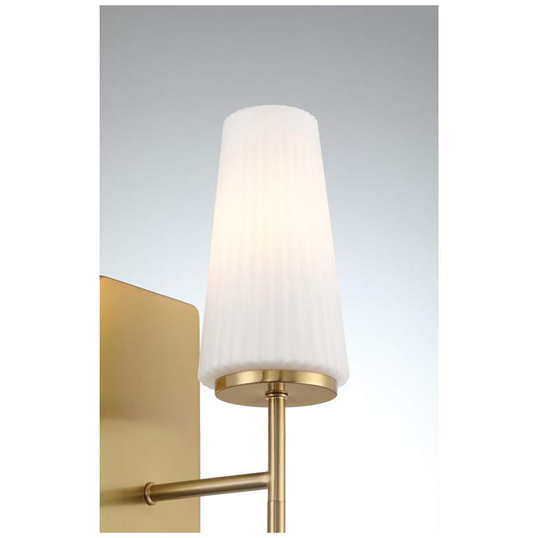 Image 6 1-Light Wall Sconce in Natural Brass more views