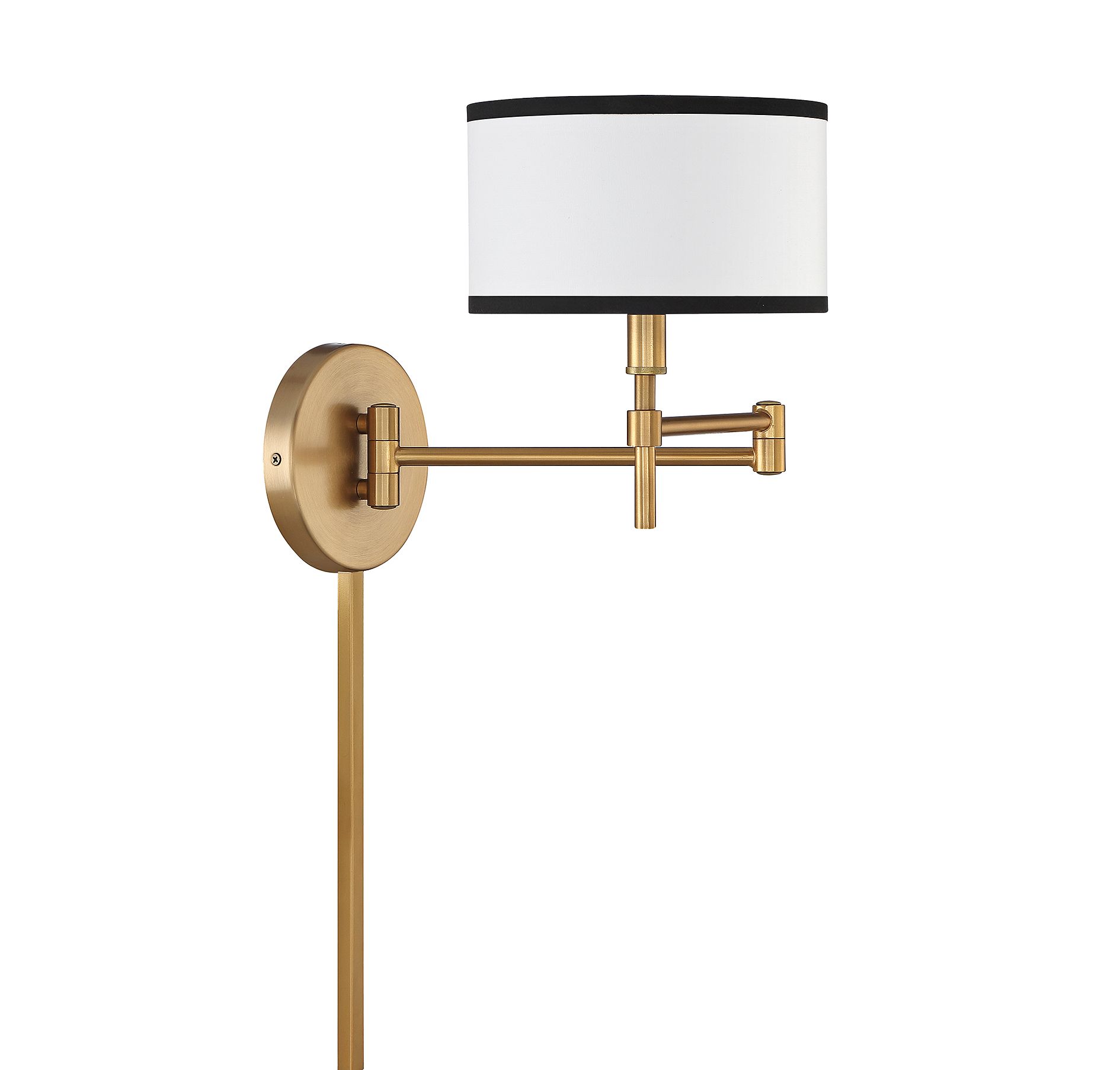Image 3 1-Light Wall Sconce in Natural Brass more views