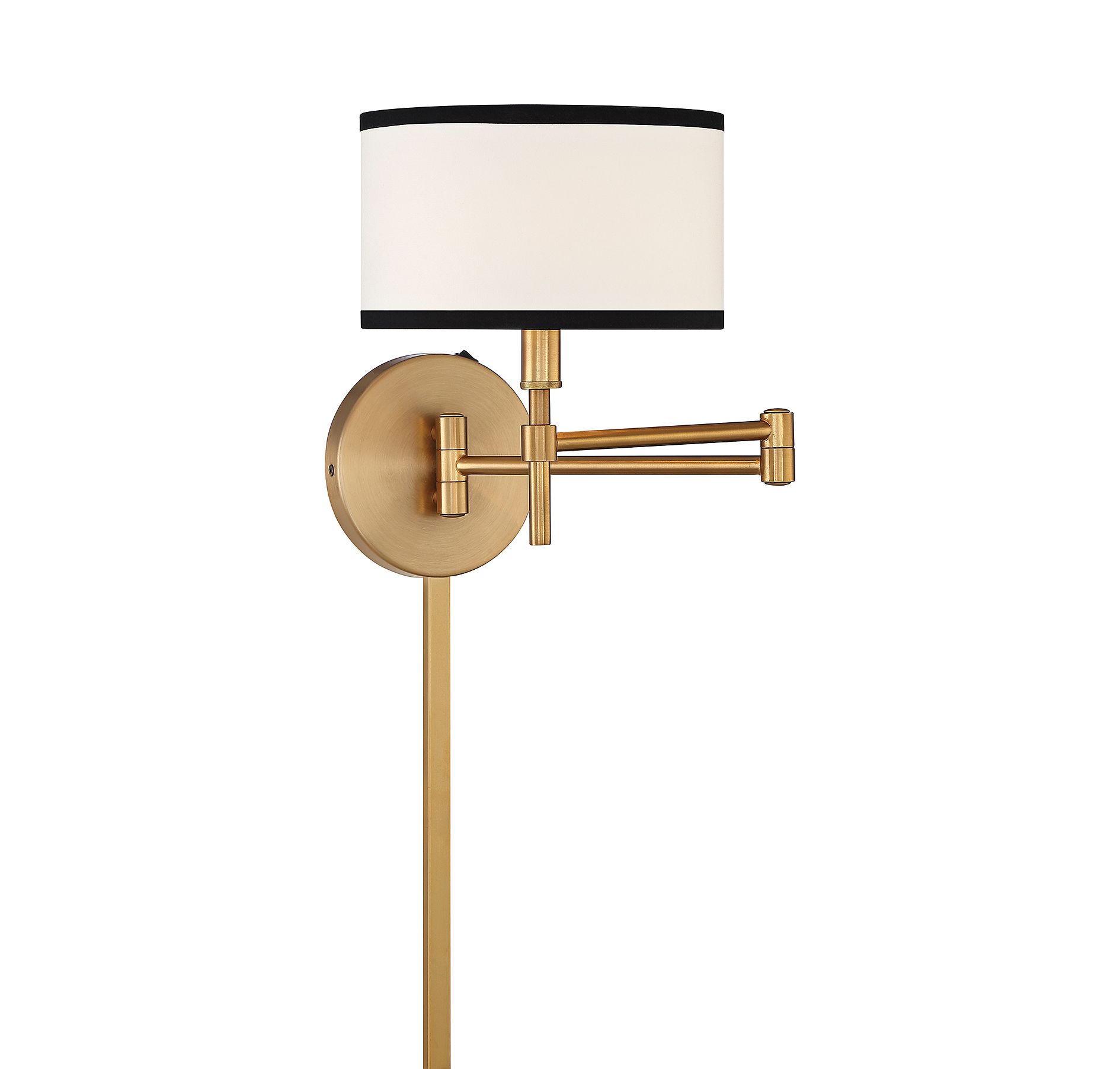 Image 4 1-Light Wall Sconce in Natural Brass more views