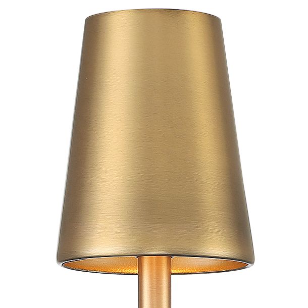 Image 2 1-Light Wall Sconce in Natural Brass more views