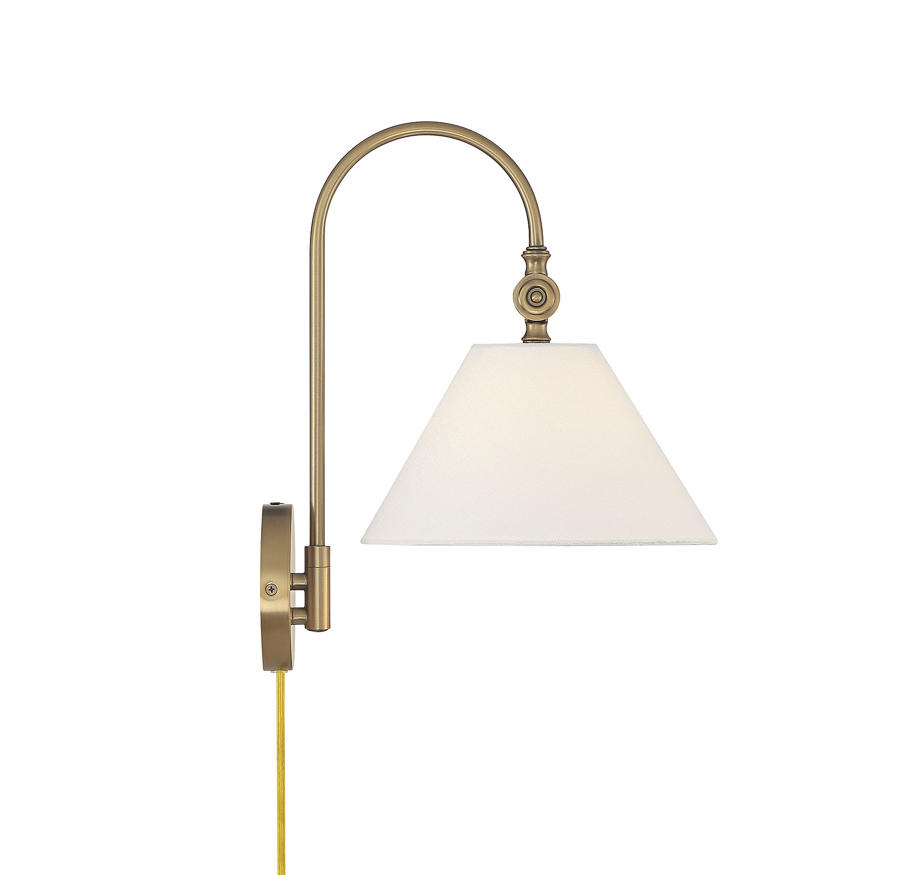 Image 6 1-Light Wall Sconce in Natural Brass more views