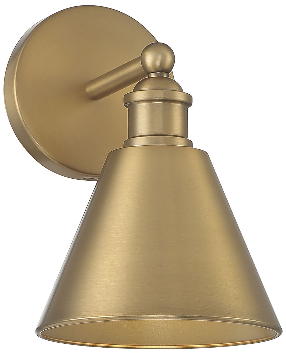 Image 5 1-Light Wall Sconce in Natural Brass more views