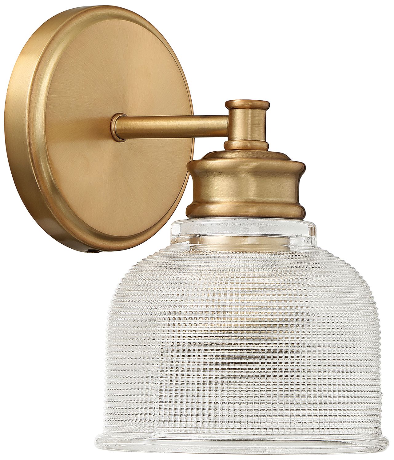 Image 3 1-Light Wall Sconce in Natural Brass more views