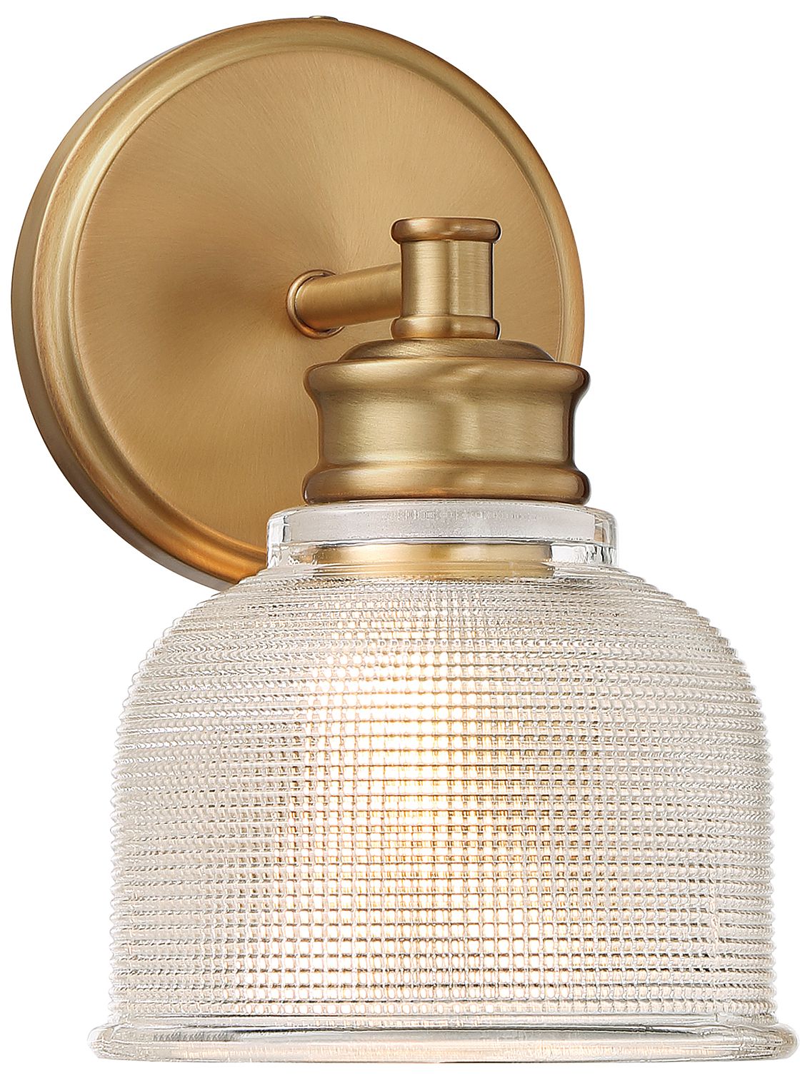 Image 5 1-Light Wall Sconce in Natural Brass more views