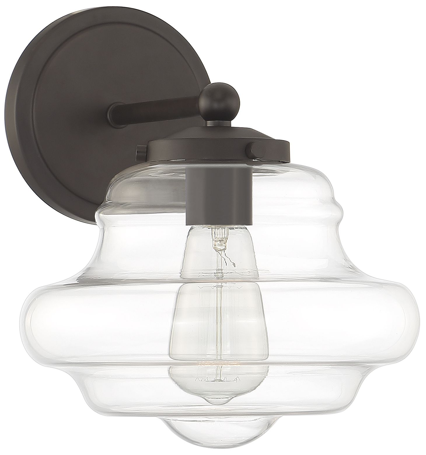 Image 2 1-Light Wall Sconce in Oil Rubbed Bronze more views