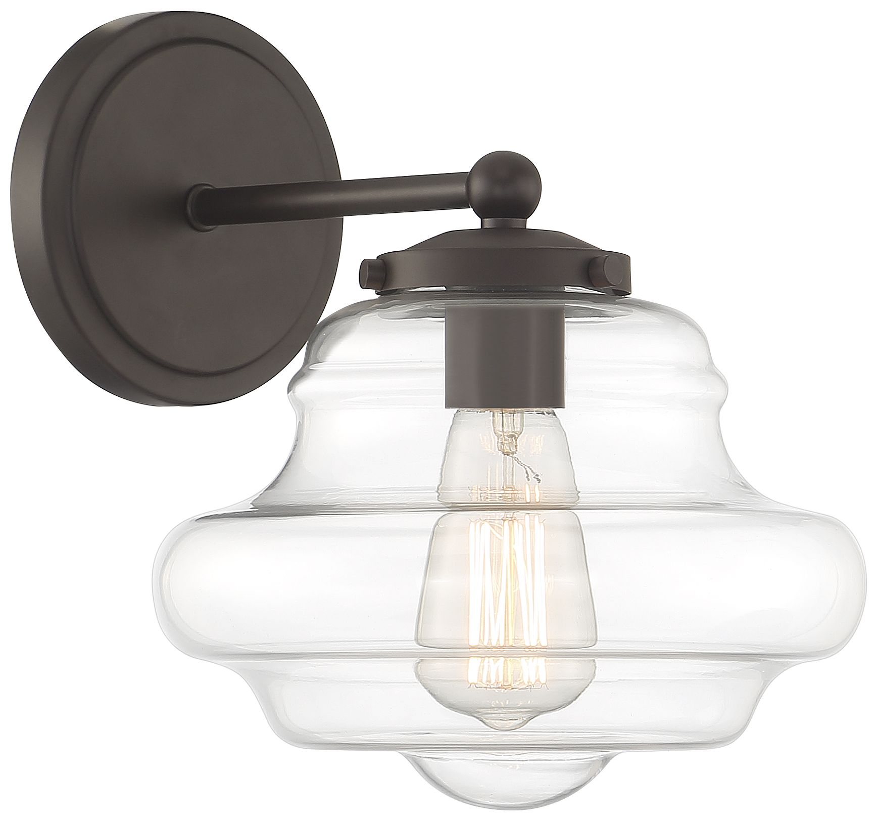 Image 4 1-Light Wall Sconce in Oil Rubbed Bronze more views
