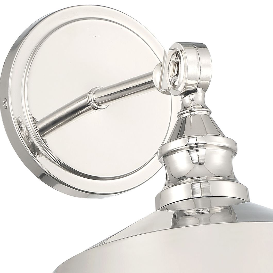 Image 2 1-Light Wall Sconce in Polished Nickel more views