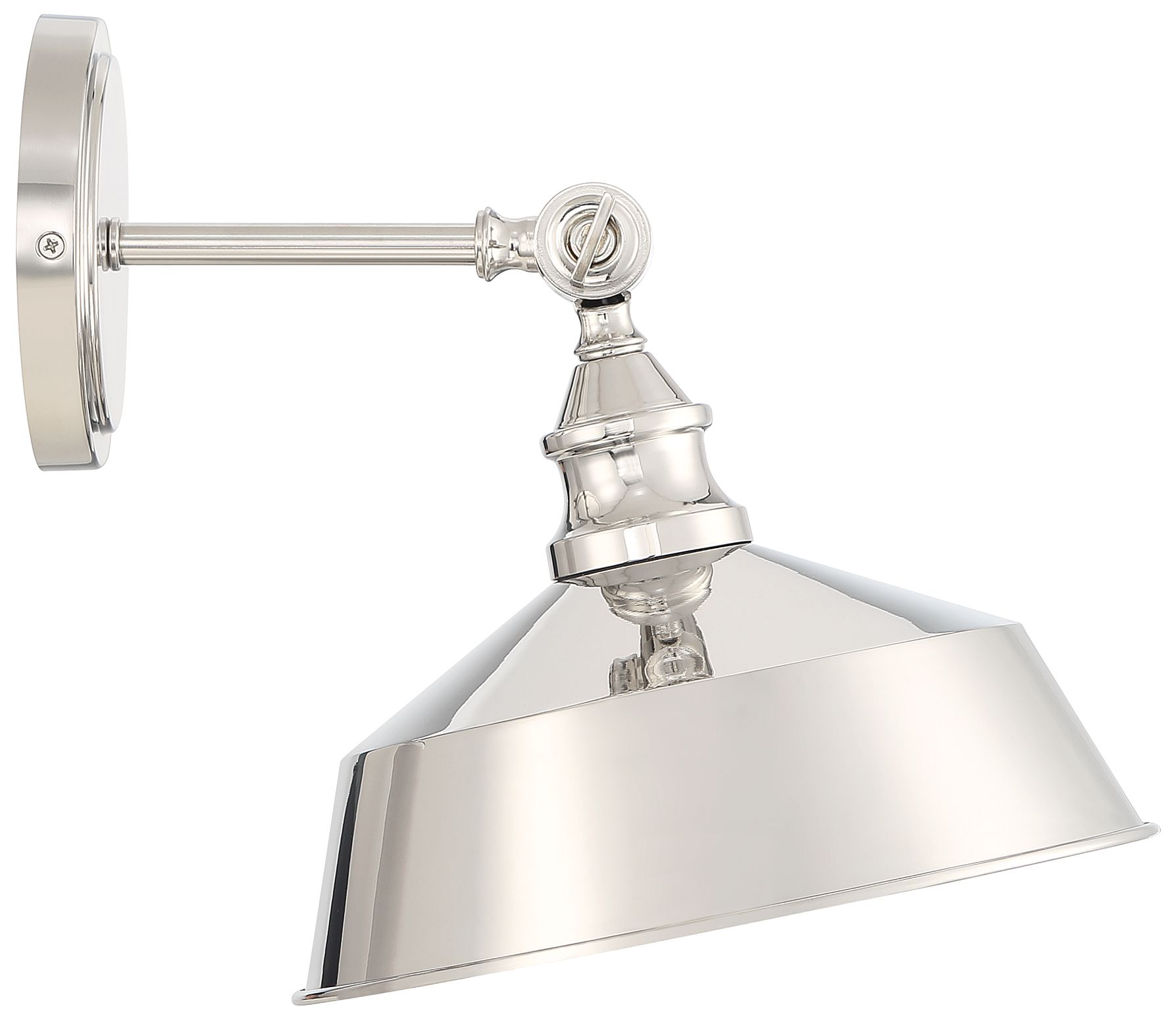 Image 5 1-Light Wall Sconce in Polished Nickel more views