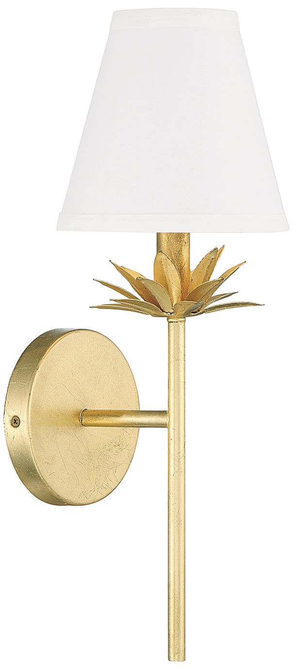 Image 3 1-Light Wall Sconce in True Gold more views