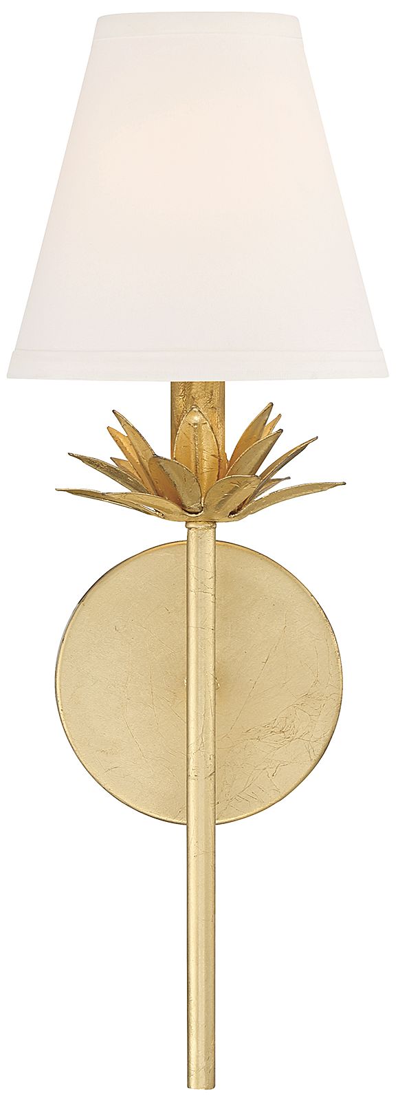 Image 4 1-Light Wall Sconce in True Gold more views