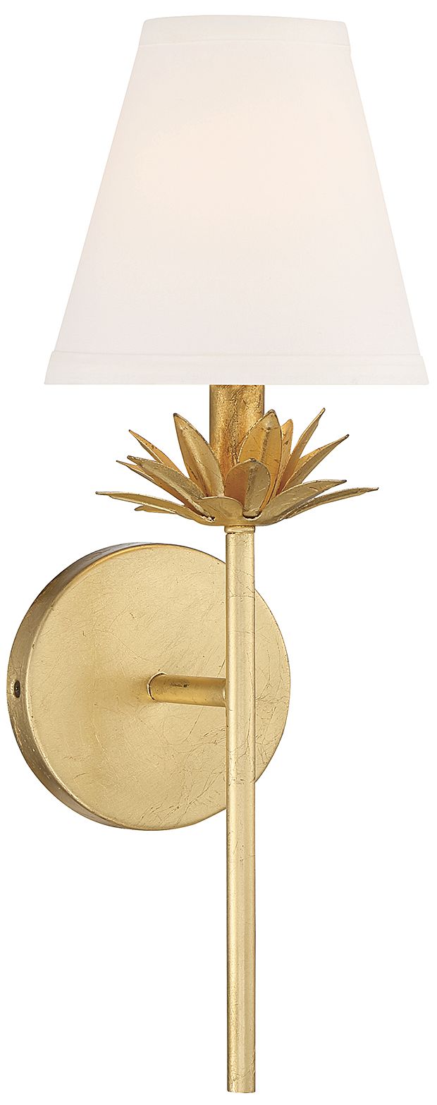 Image 5 1-Light Wall Sconce in True Gold more views